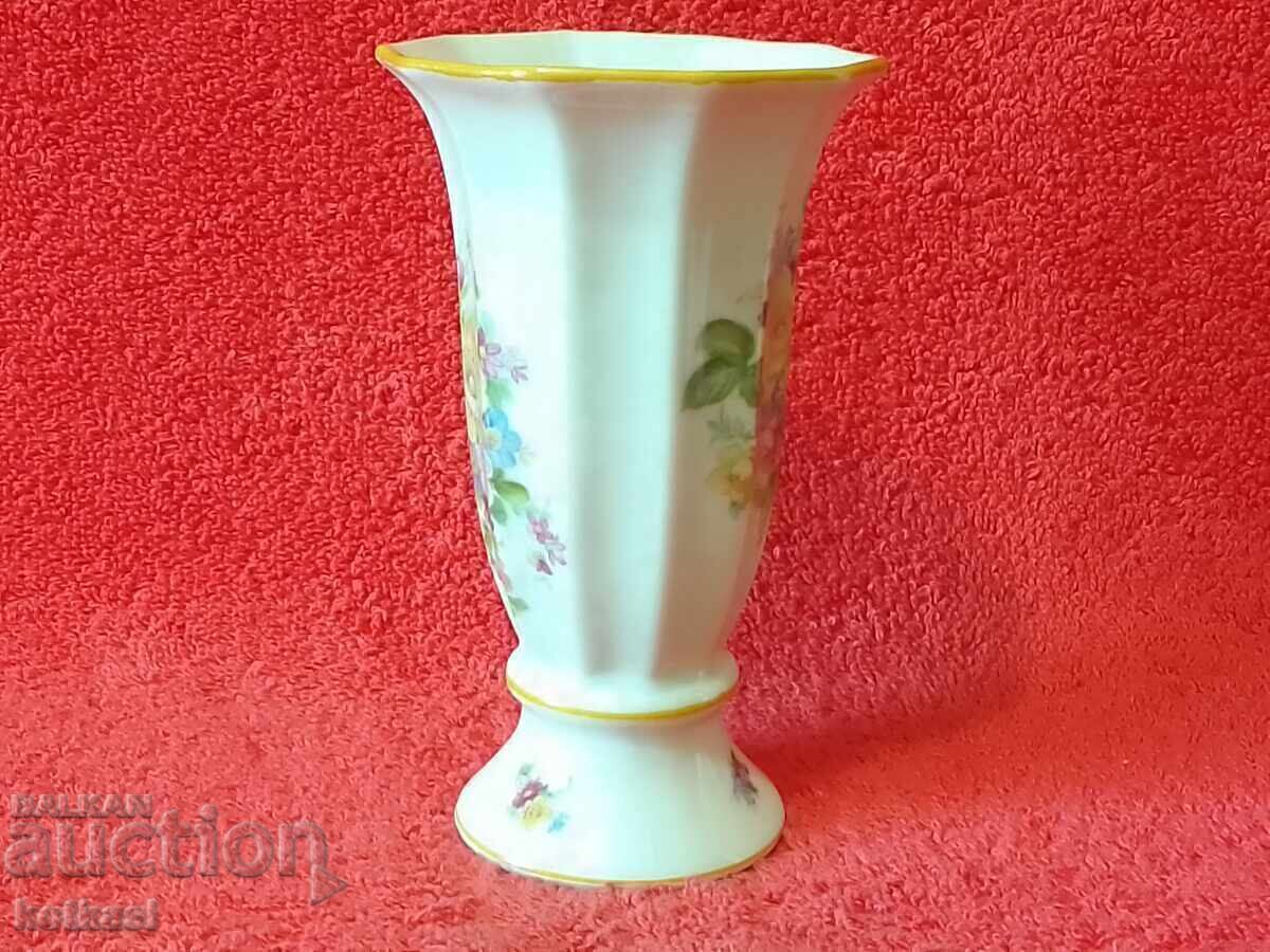 Old porcelain vase Germany flowers JLMENAU 1939 with price 55.50 BGN | € 28.38