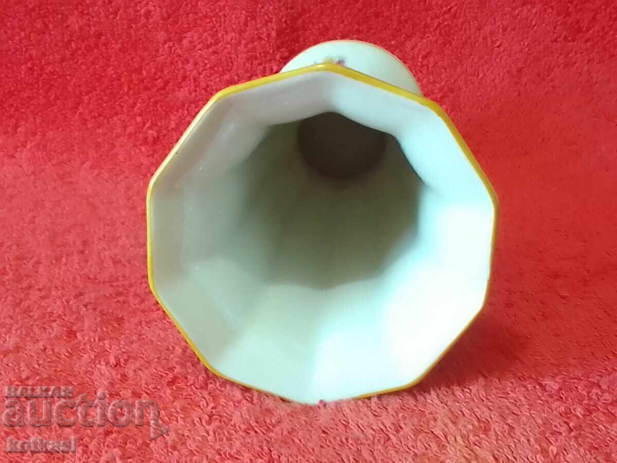 Old porcelain vase Germany flowers JLMENAU 1939 - 5