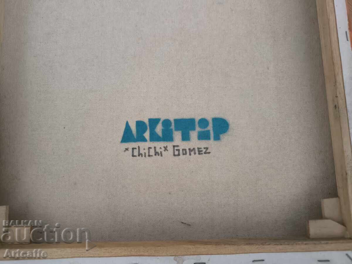 Edgar Gomez-triptych, oil on canvas, The Crazy Clown - 5 Edgar Gomez-triptych, oil on canvas, The Crazy Clown - 5