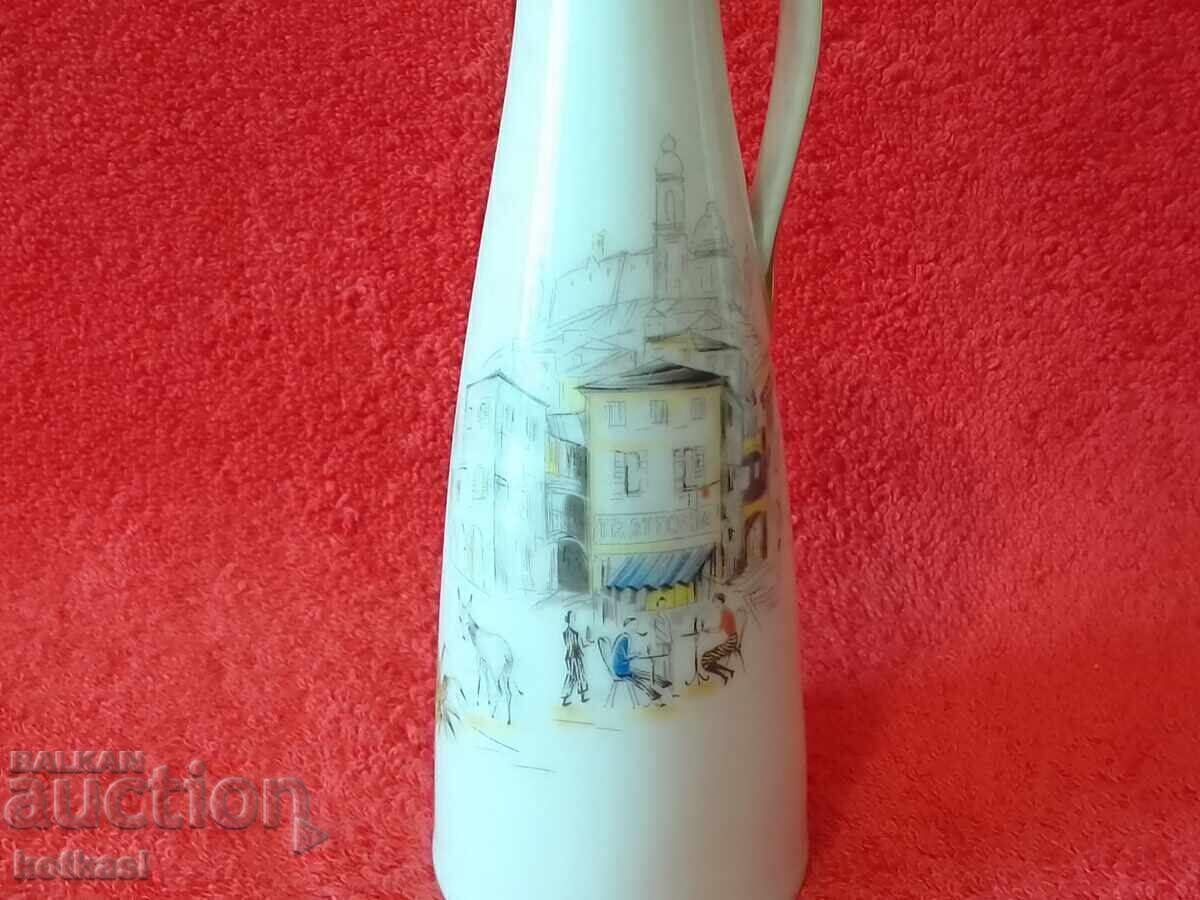 Old porcelain vase Hutschenreuther houses city gilding - 7 Old porcelain vase Hutschenreuther houses city gilding - 7
