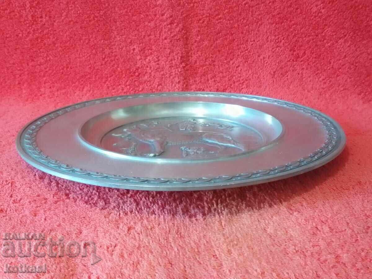 Auction Metal wall plate Dog German Shepherd markings Auction Metal wall plate Dog German Shepherd markings