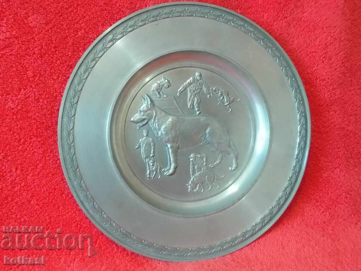 Metal wall plate Dog German Shepherd markings - 7 Metal wall plate Dog German Shepherd markings - 7