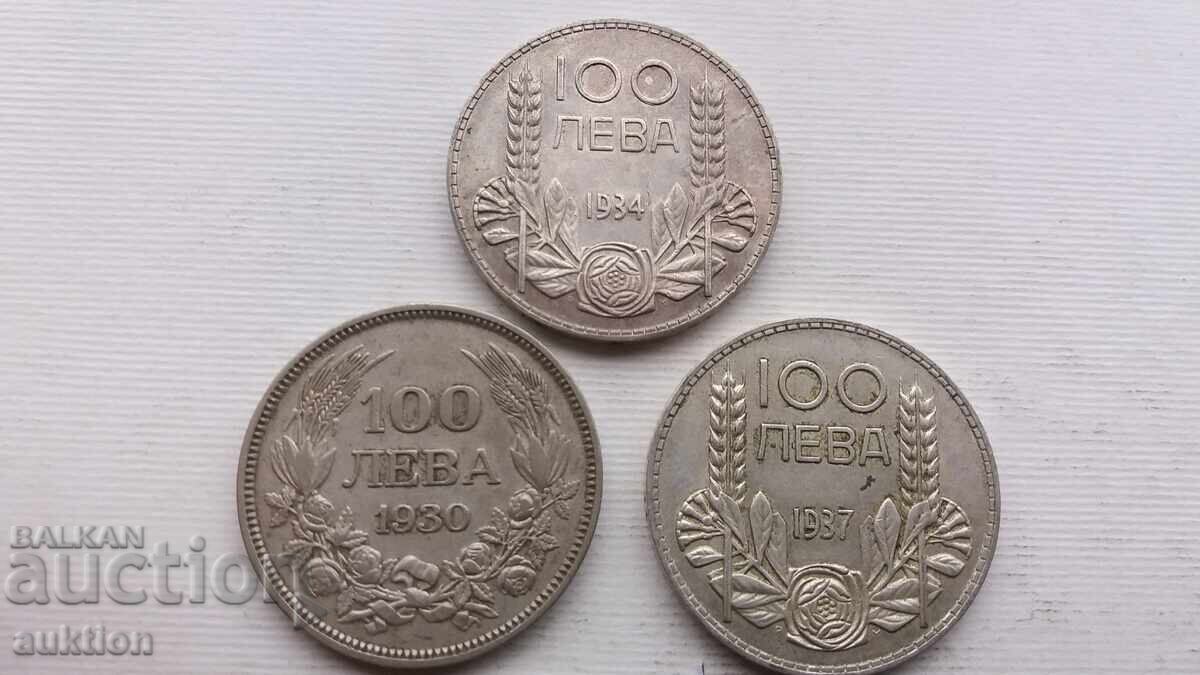 LOT OF 100 LEVA 1930, 1934, 1937 FOR COLLECTION LOT OF 100 LEVA 1930, 1934, 1937 FOR COLLECTION