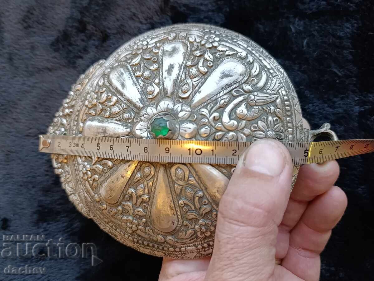 Възрожденска Сребърна Кюстендилска Пафта колан носия 19 Век - 5 Възрожденска Сребърна Кюстендилска Пафта колан носия 19 Век - 5