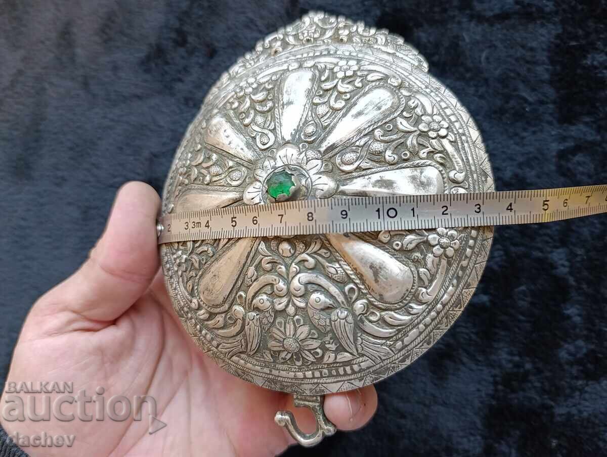 Renaissance Silver Kyustendil Buckle Belt Costume 19th Century - 6