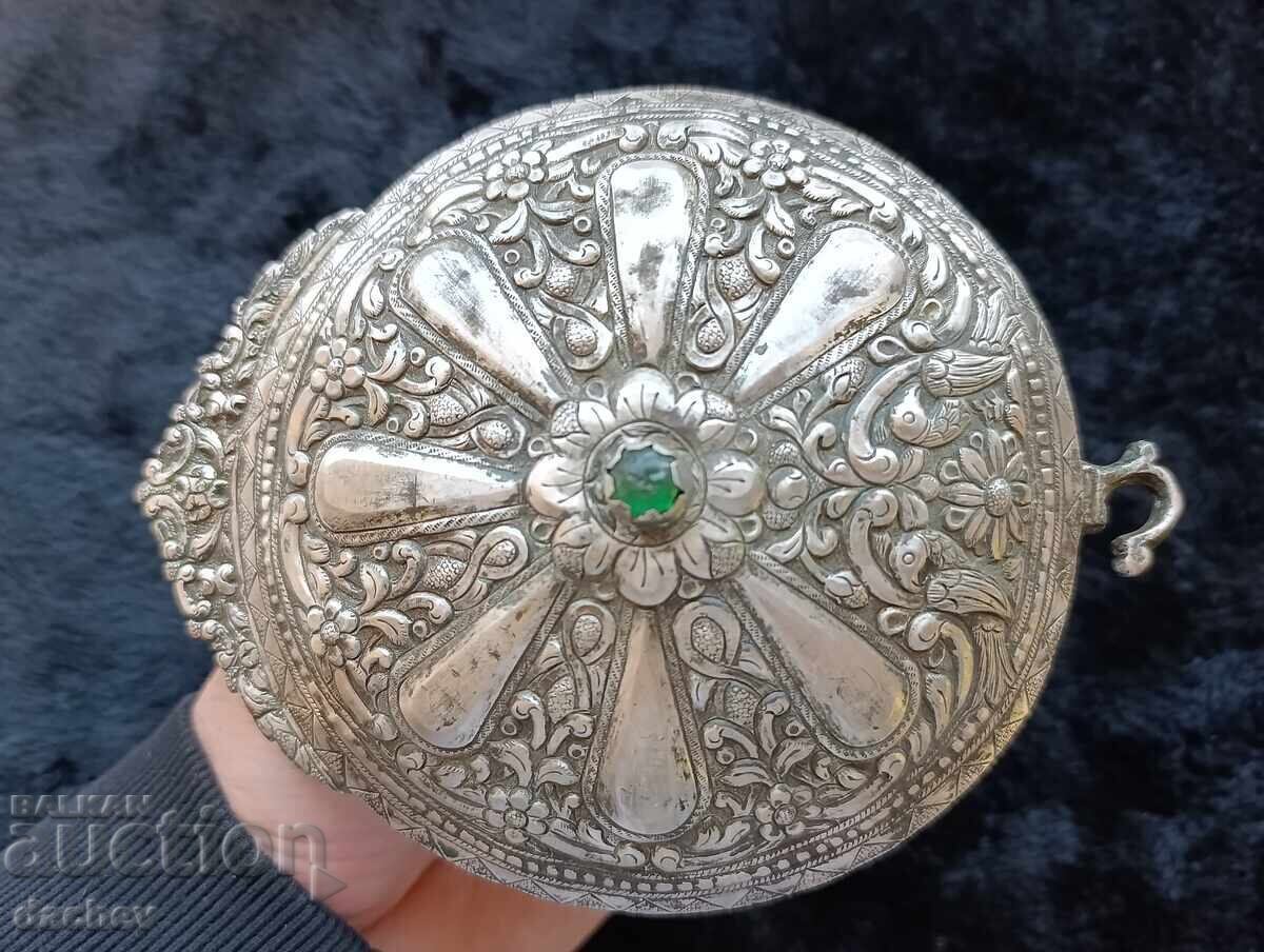 Renaissance Silver Kyustendil Buckle Belt Costume 19th Century