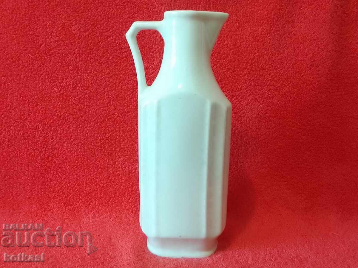 Auction Old Bulgarian porcelain Vinegar pot bottle Auction Old Bulgarian porcelain Vinegar pot bottle