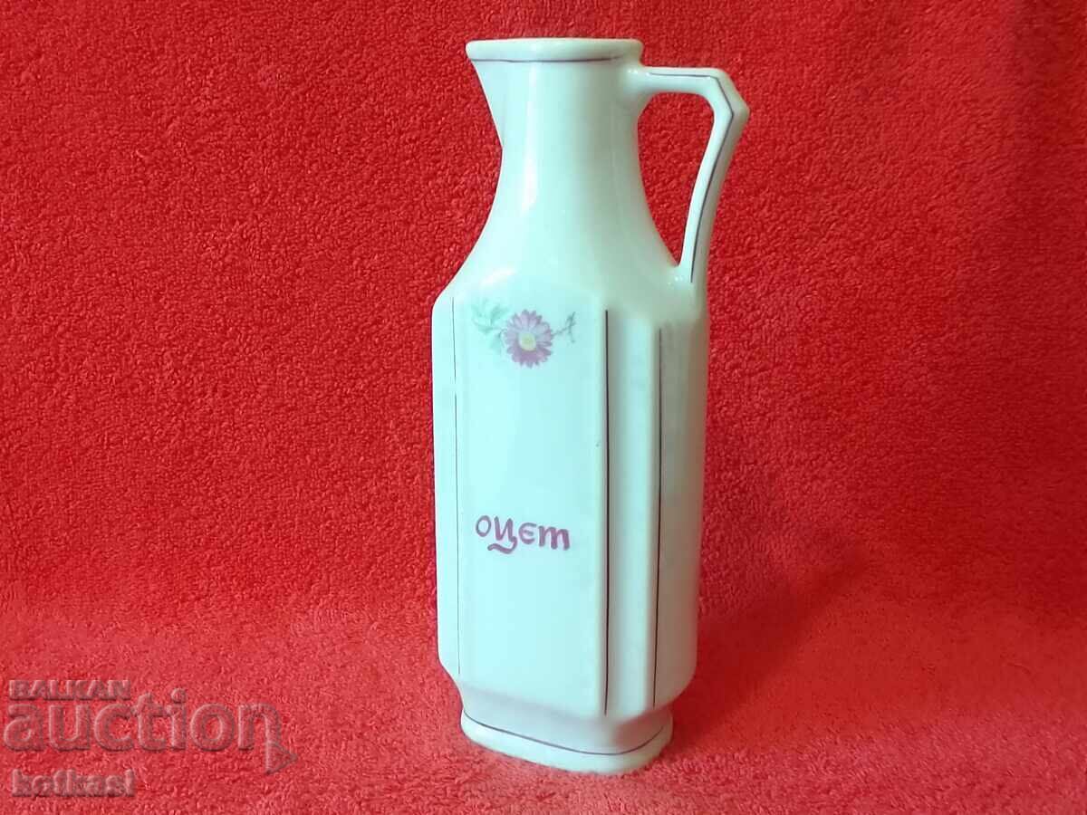 Old Bulgarian porcelain Vinegar pot bottle - 7 Old Bulgarian porcelain Vinegar pot bottle - 7