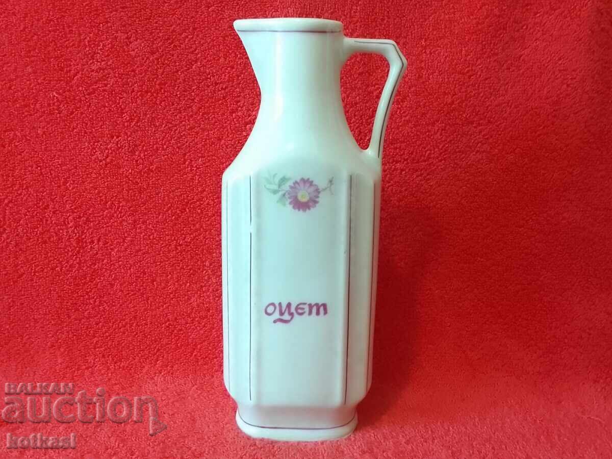 Old Bulgarian porcelain Vinegar pot bottle Old Bulgarian porcelain Vinegar pot bottle