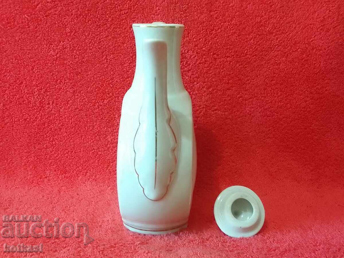 Delivery of Old Bulgarian porcelain jug with lid marked