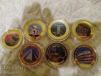 Coins 7 Wonders of the World