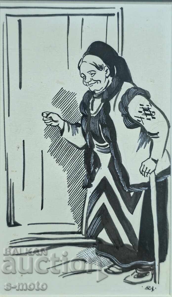 Vadim Lazarkevich (1895 - 1963) Desen, ilustrație cu cerneală - 6 Vadim Lazarkevich (1895 - 1963) Desen, ilustrație cu cerneală - 6