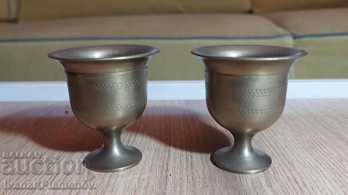 Vintage bronze coffee cups for connoisseurs Vintage bronze coffee cups for connoisseurs