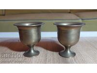 Чашки хаванчета винтидж бронз за ценители