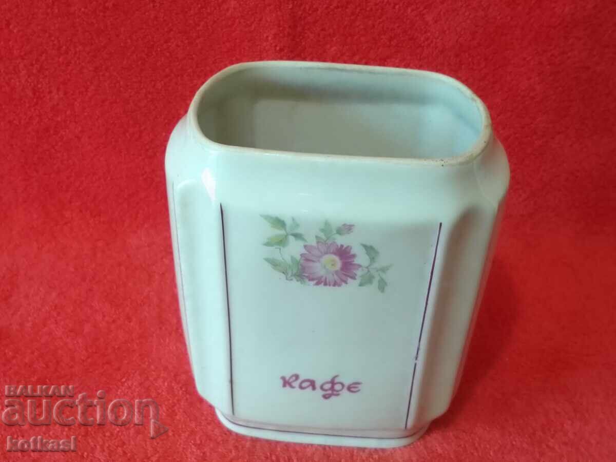 Old Bulgarian porcelain pot Coffee jar - 7 Old Bulgarian porcelain pot Coffee jar - 7