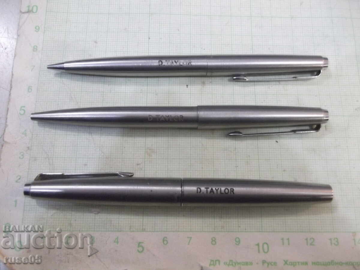 Auction Set "PARKER - D.TAYLOR" pen, pyrograph and ballpoint pen Auction Set "PARKER - D.TAYLOR" pen, pyrograph and ballpoint pen