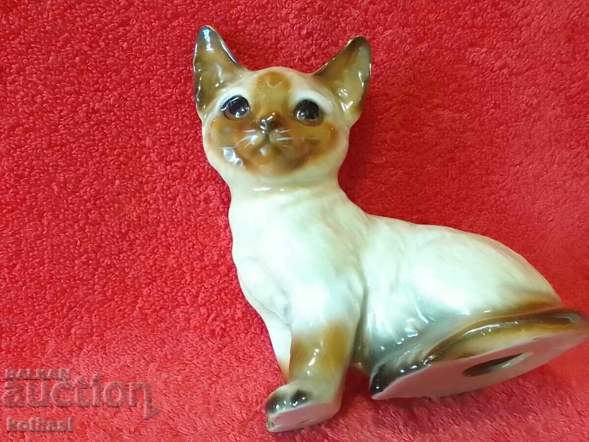 Стара порцеланова фигура на Котка - 5