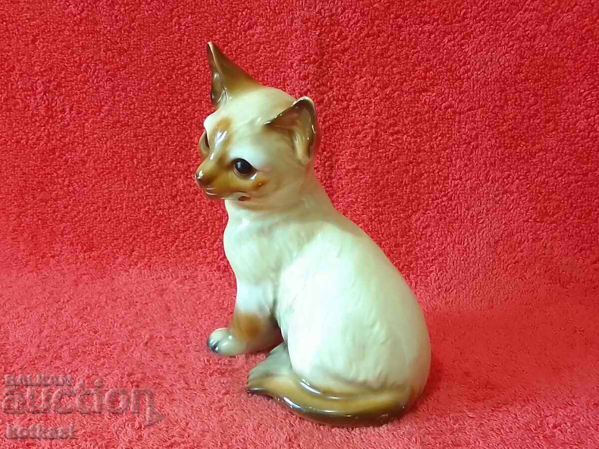 Стара порцеланова фигура на Котка - 7