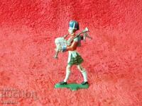 Παλιά μεταλλική φιγούρα στρατιώτη μουσικού