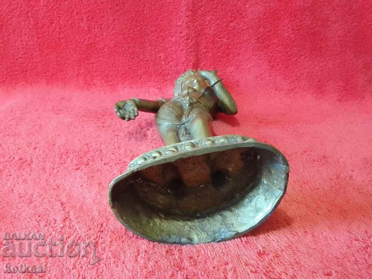 Old metal figure Plastic dancing Goddess Tara 31cm - 7 Old metal figure Plastic dancing Goddess Tara 31cm - 7