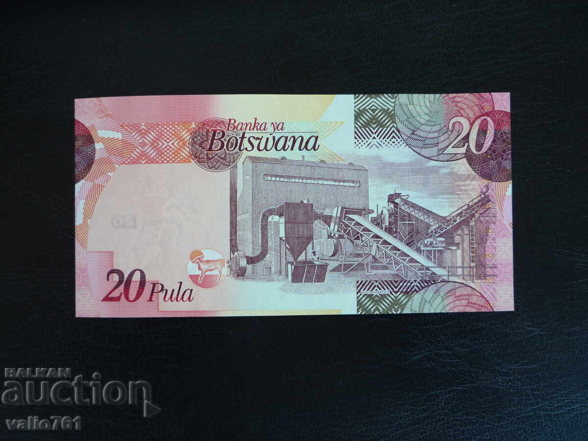 BOTSWANA 20 PULA 2012 NEW UNC with price 15.00 BGN | € 7.67 BOTSWANA 20 PULA 2012 NEW UNC with price 15.00 BGN | € 7.67