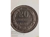 20 de cenți 1888