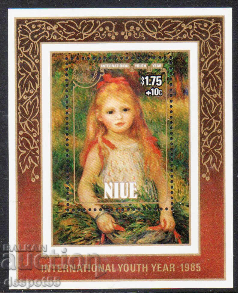 1985. Niue. International Youth Year. Block.