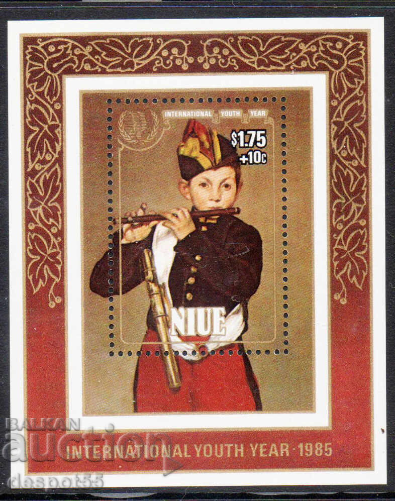 1985. Niue. International Youth Year. Block. 1985. Niue. International Youth Year. Block.