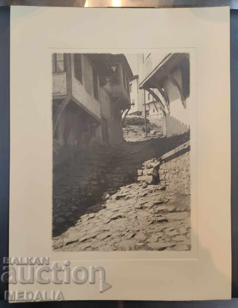 Старият Пловдив-царска графика - отпечатък - фототипия