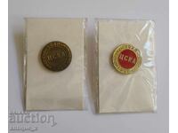 50 years CSKA-1948-1998-lot of two very rare badges-unopened