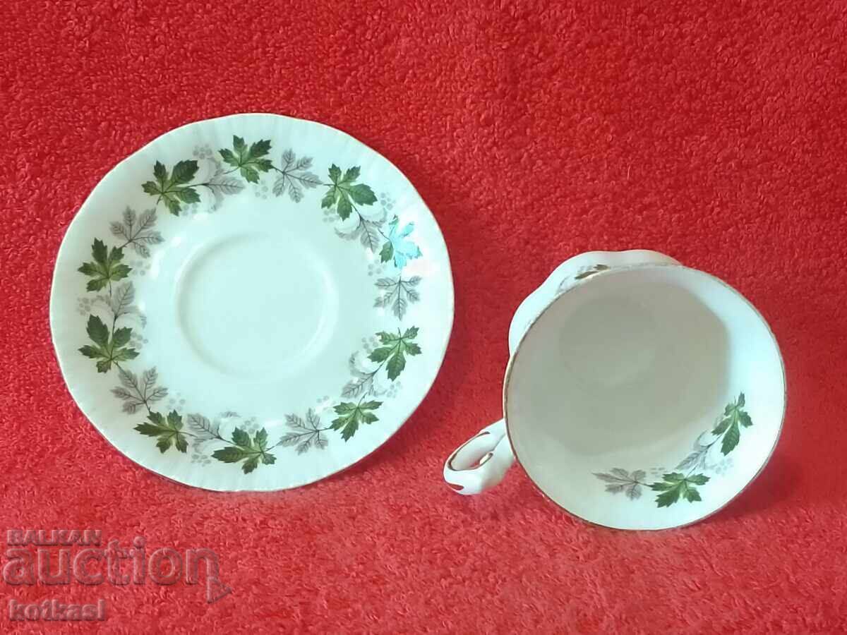 Delivery of Old porcelain double set cup plate gilding ROYAL ENGLAND