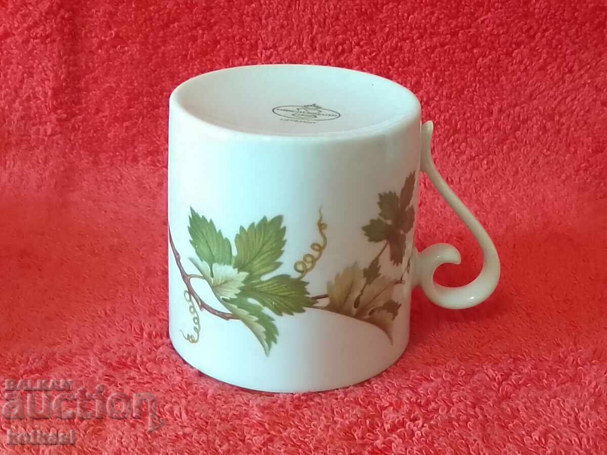 Old porcelain double set cup plate gilding TIRSCHENREUTH - 6 Old porcelain double set cup plate gilding TIRSCHENREUTH - 6