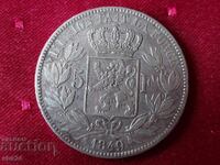 Belgium 5 francs 1849