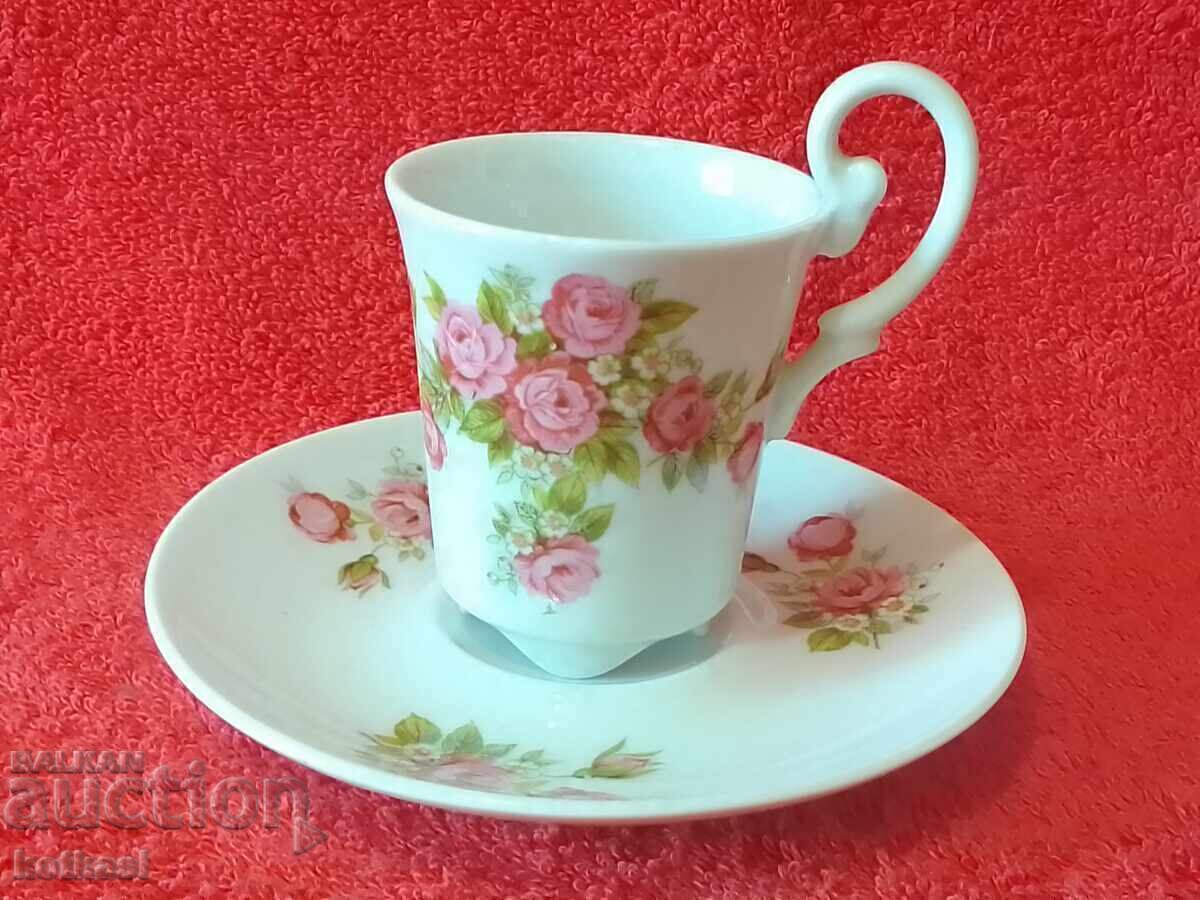 Old porcelain double set VOHENSTRAUSS JOHANN SELTMANN