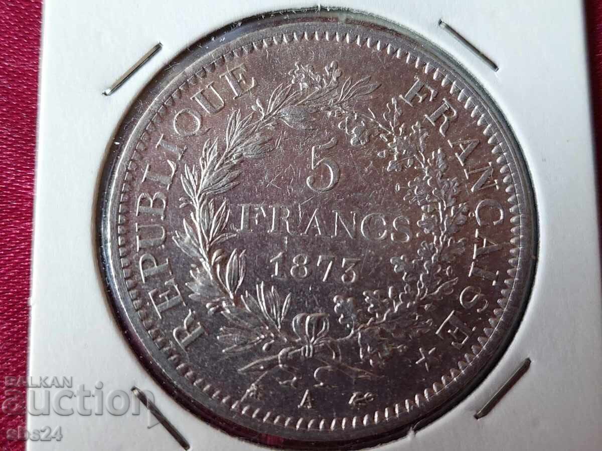France 5 francs, 1875
