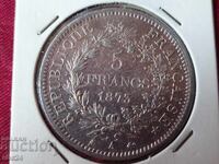 France 5 francs, 1875