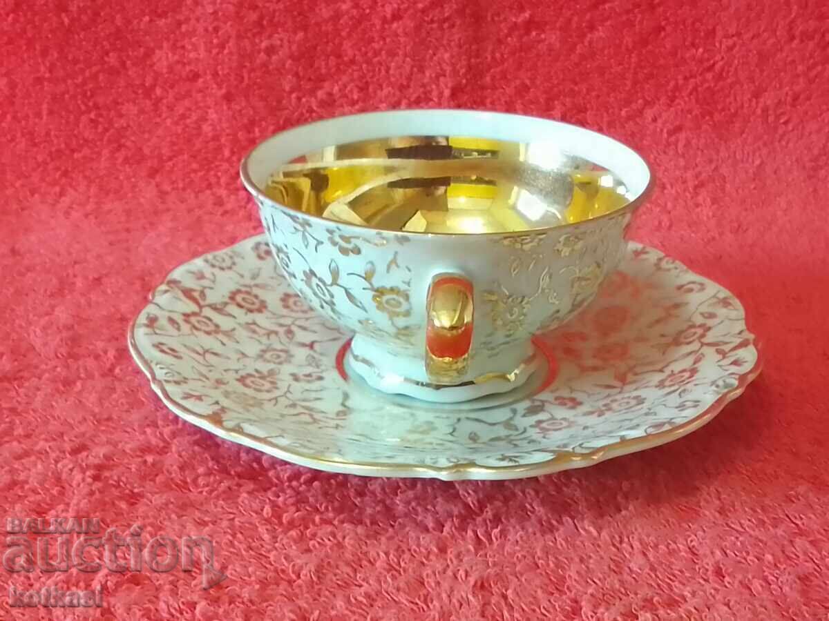 Porțelan vechi Mocha set dublu aurit marcajele BAVARIA cu preț 55.50 BGN | € 28.38