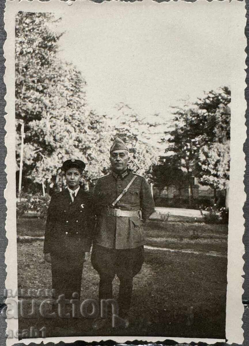 Soldier and child in uniform Soldier and child in uniform