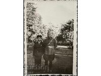 Soldier and child in uniform