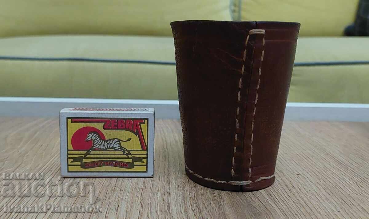 Leather dice cup - 5