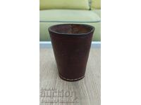 Leather dice cup