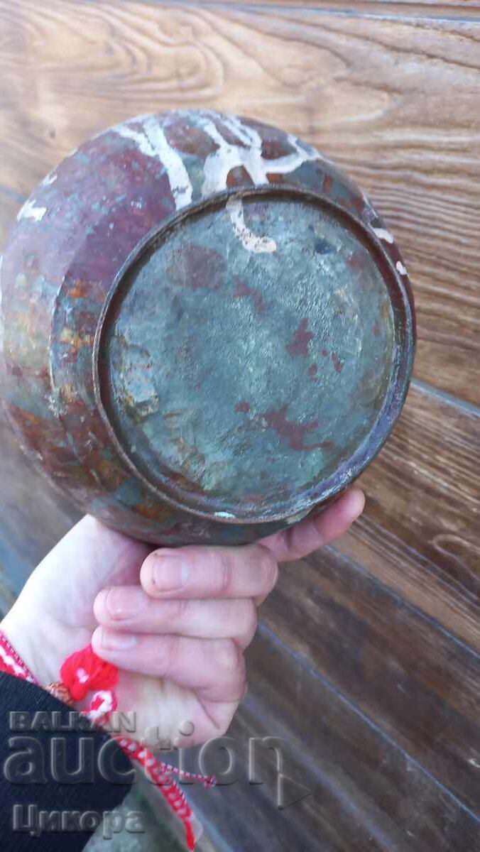 OLD COPPER PANS TASS SAUCE CUP COPPER - 6