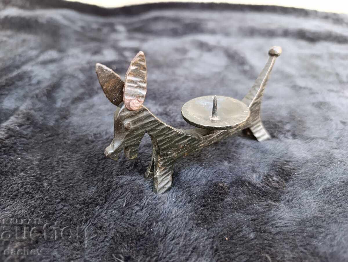 παλιό αντικέ μικρό λαμπάκι από σφυρήλατο σίδερο MAGARENZ παλιό αντικέ μικρό λαμπάκι από σφυρήλατο σίδερο MAGARENZ