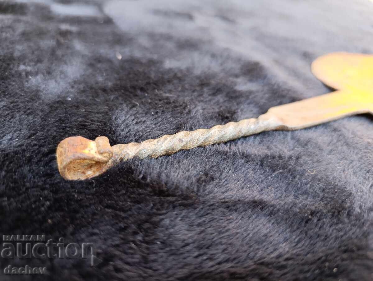 Доставка на Стара ГОЛЯМА кована огрипка угрипка огрибка 19-и Век