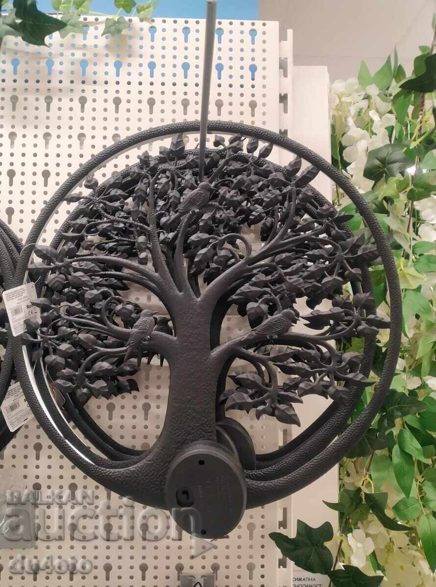 Licitație Brad decorativ solar Mavro cu pasari METAL Ø40cm