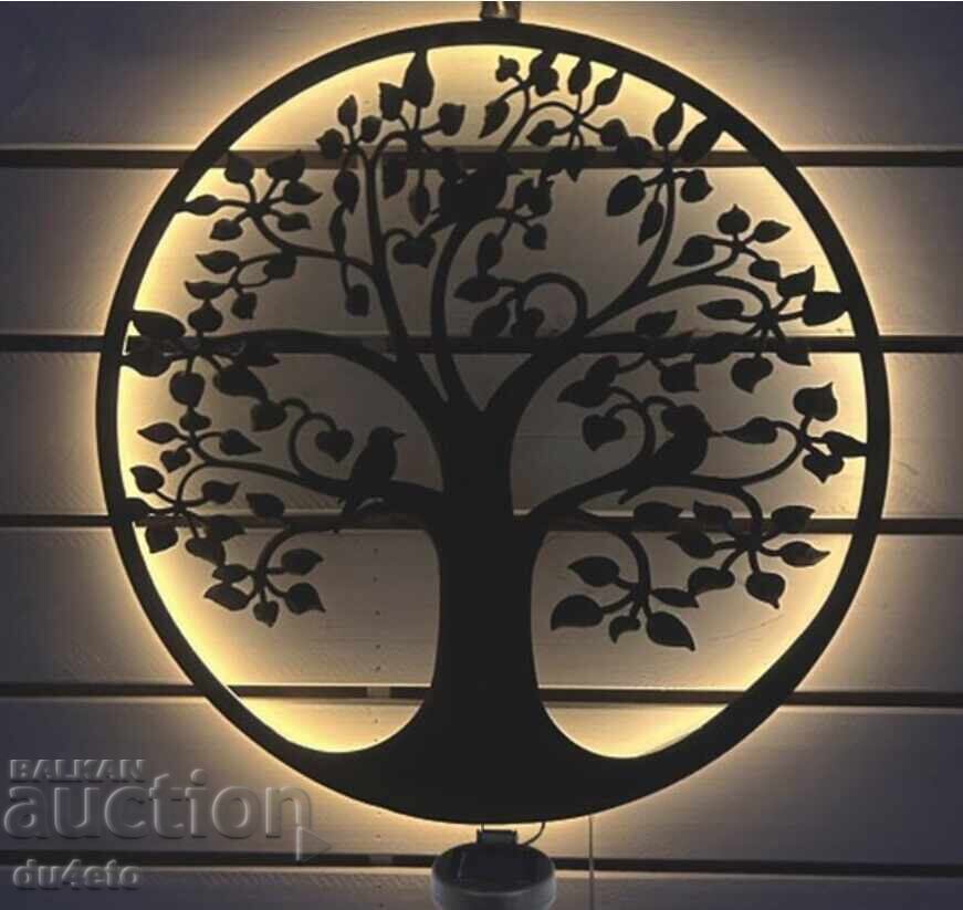 Solar decorative tree Mavro with birds METAL Ø40cm