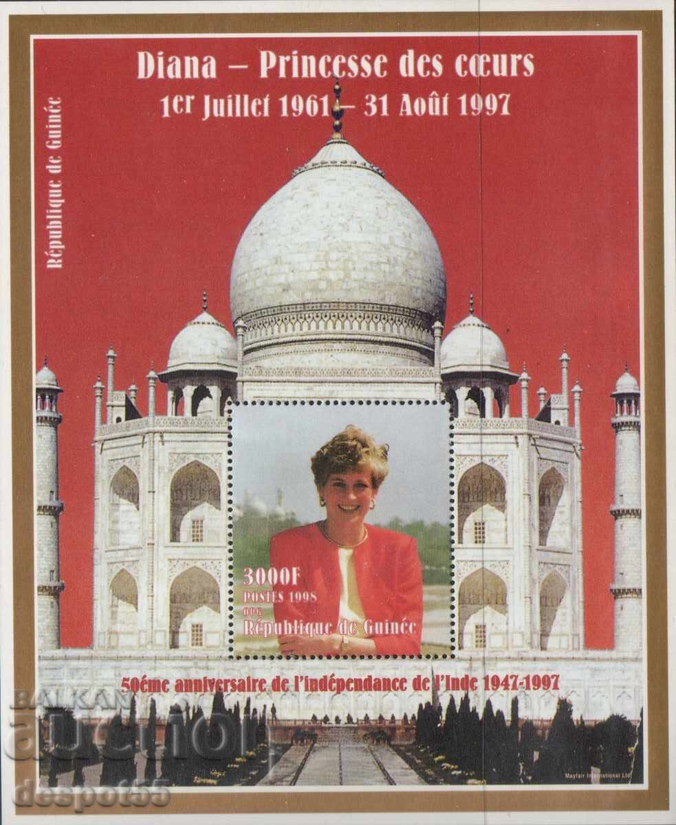 1998. Guinea. Anniversary of the death of Princess Diana. Block. 1998. Guinea. Anniversary of the death of Princess Diana. Block.