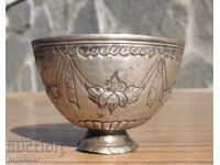 αυθεντικό βουλγαρικό ασημένιο φολκλόρ κύπελλο Αναγέννησης