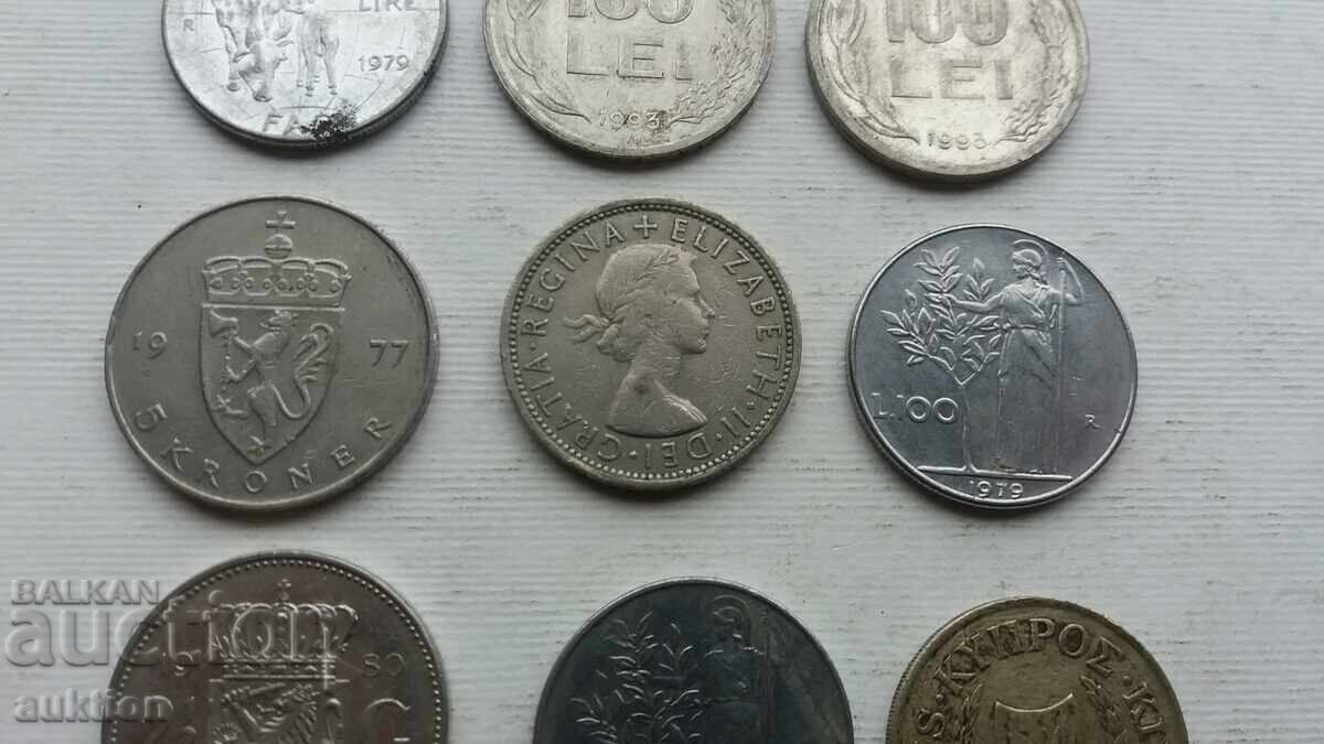 Auction  9 NUMBERS OF DIFFERENT COINS FROM AROUND THE WORLD
