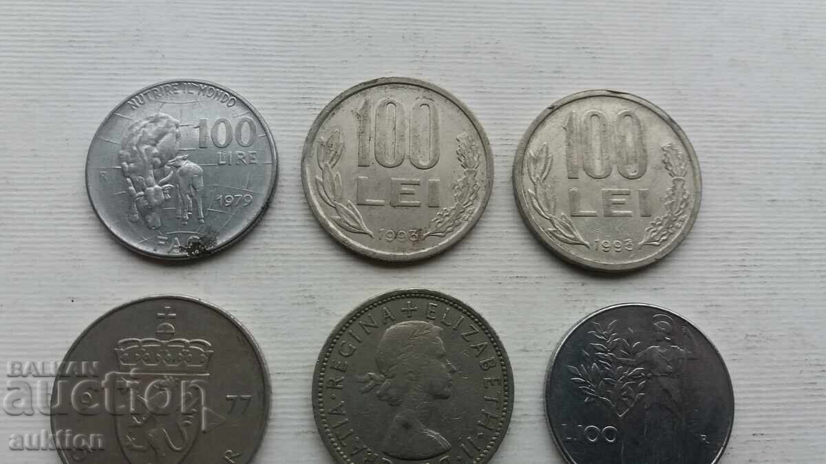 Delivery of 9 NUMBERS OF DIFFERENT COINS FROM AROUND THE WORLD